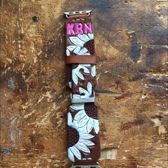 tooled apple watch band